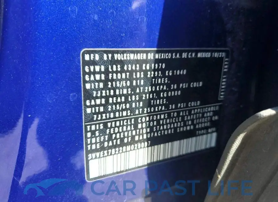 3VVEX7B22RM029097# 13