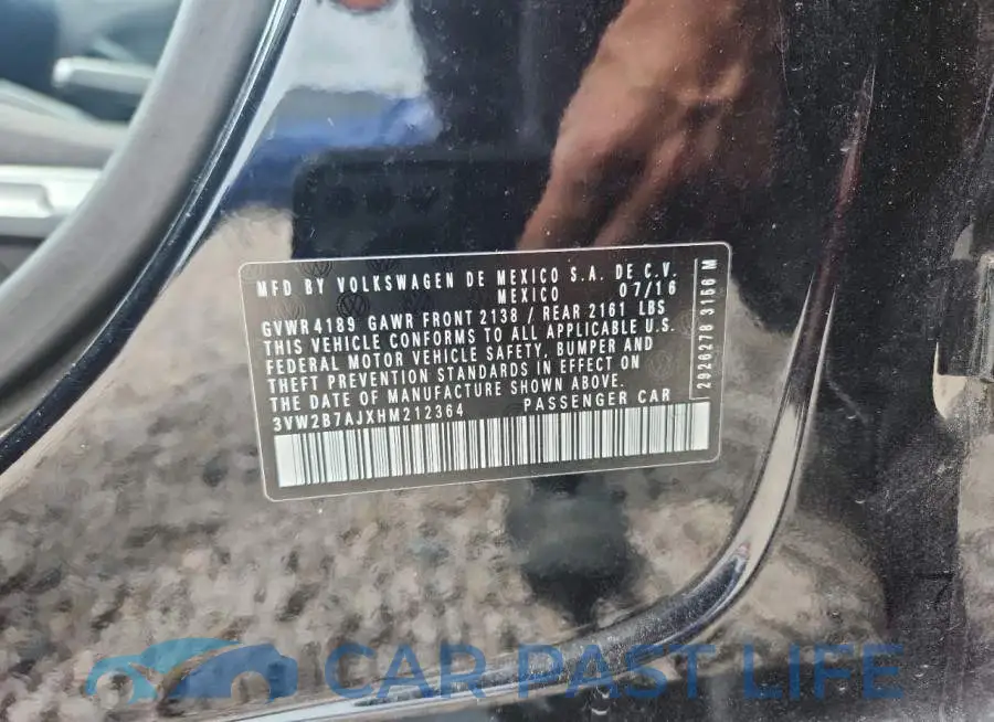 3VW2B7AJXHM212364# 12
