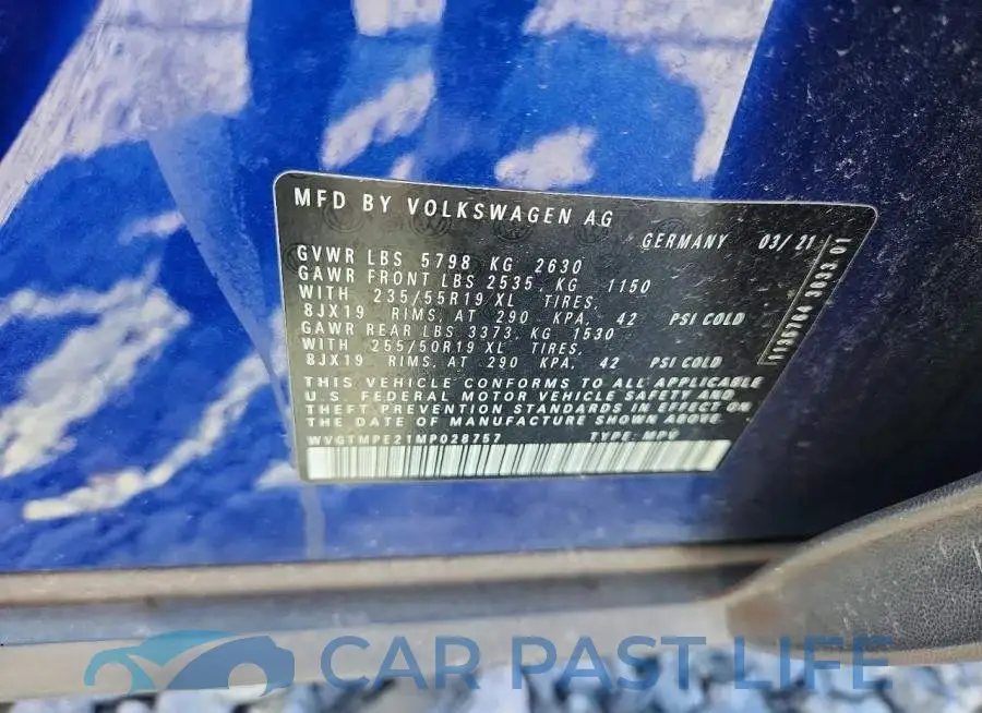 WVGTMPE21MP028757# 13