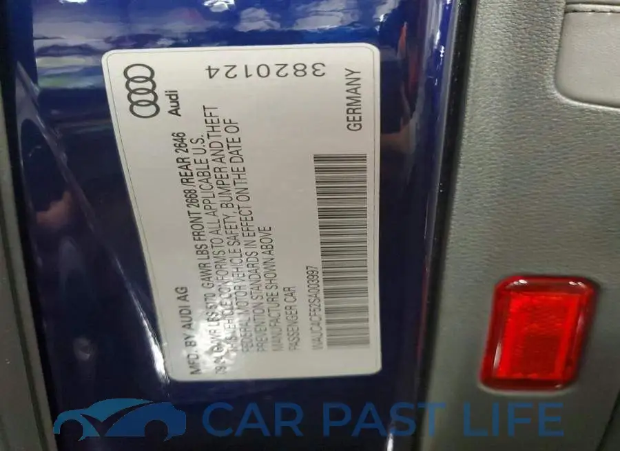 WAUC4CF52SA003997# 13