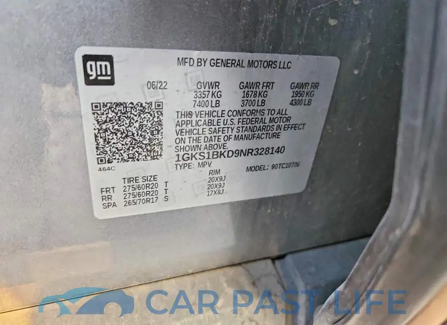 1GKS1BKD9NR328140# 13