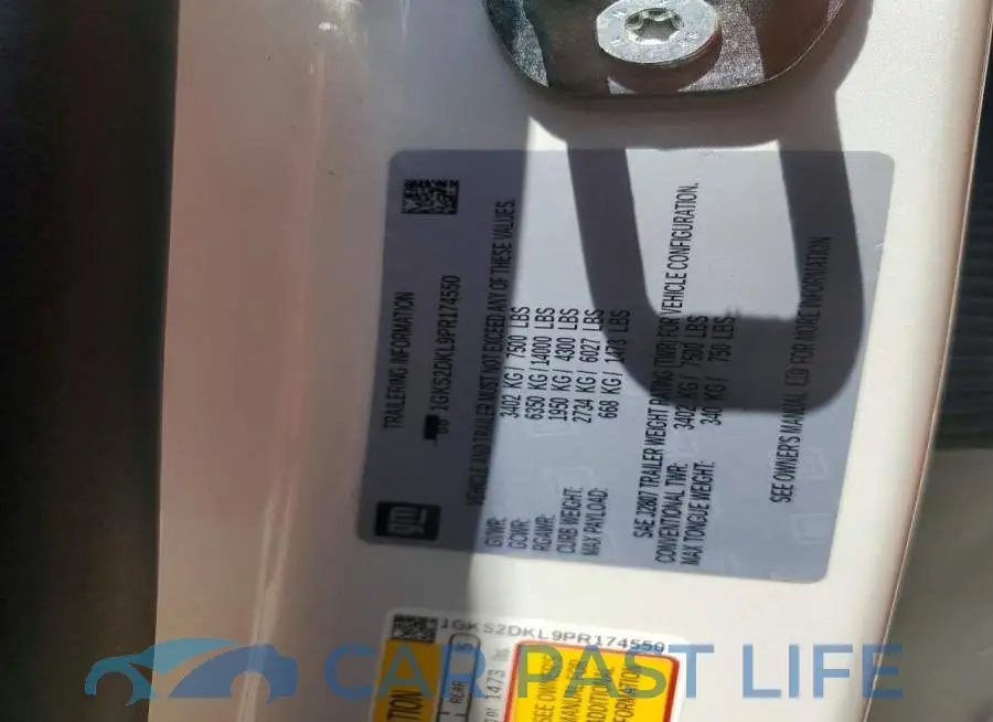 1GKS2DKL9PR174550# 13