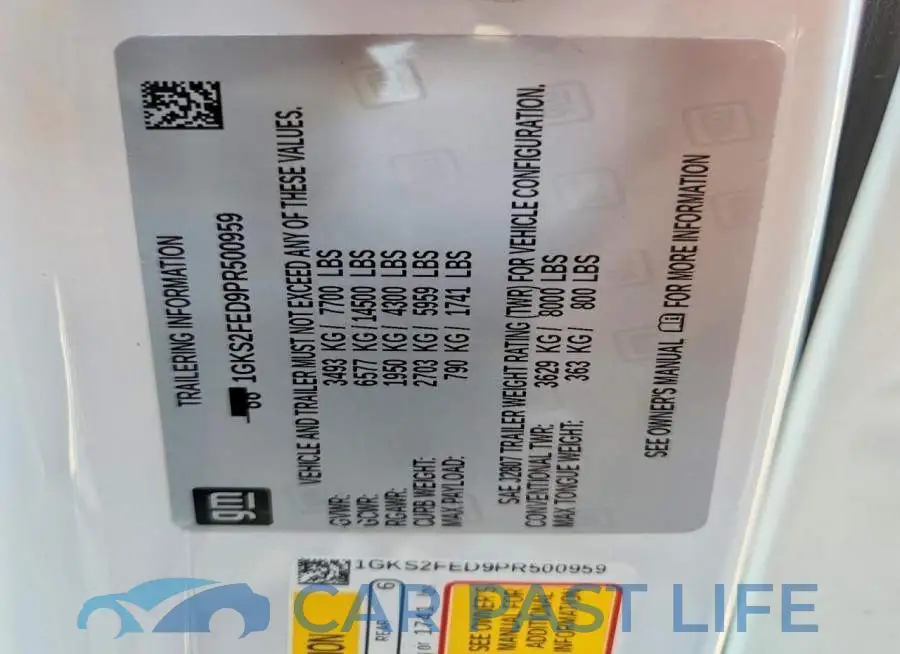 1GKS2FED9PR500959# 13