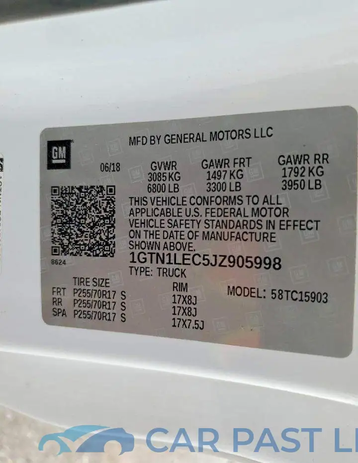 1GTN1LEC5JZ905998# 13