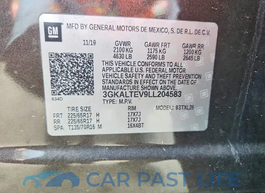 3GKALTEV9LL204583# 13