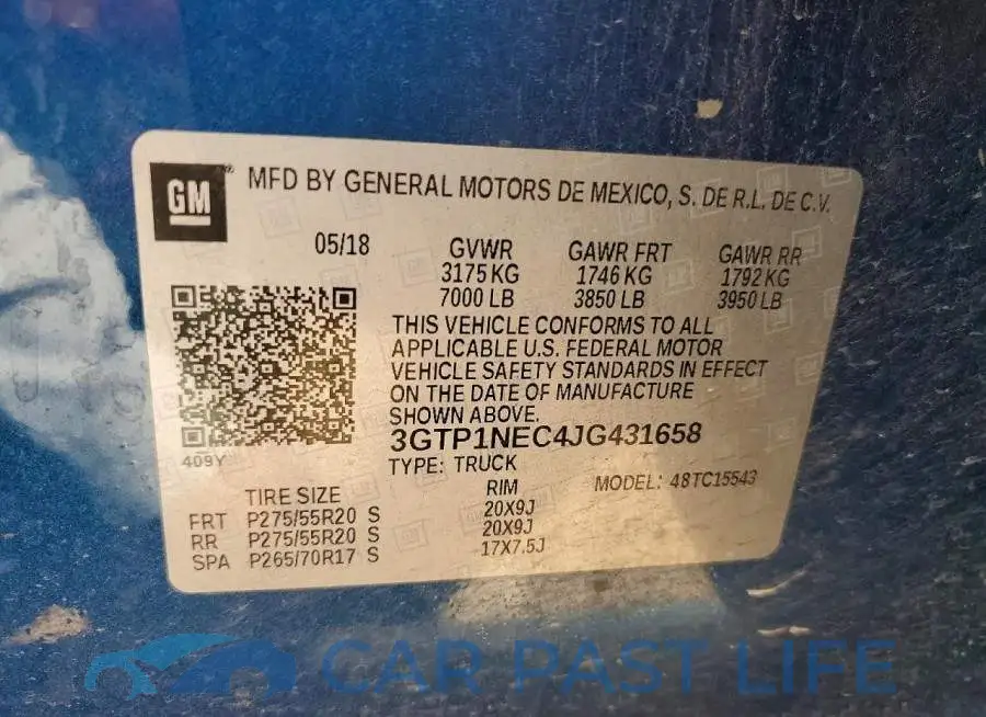 3GTP1NEC4JG431658# 12