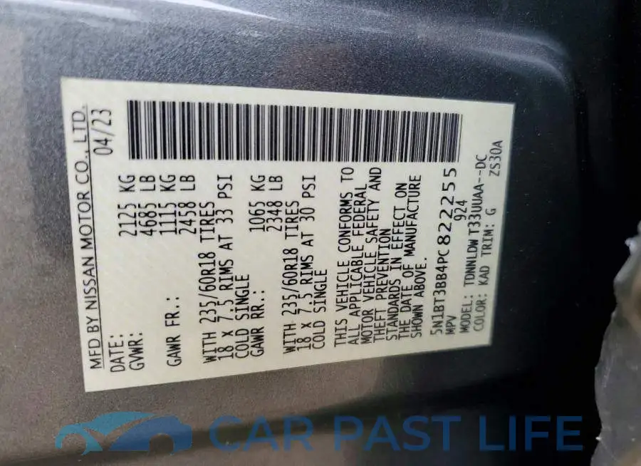 5N1BT3BB4PC822255# 14