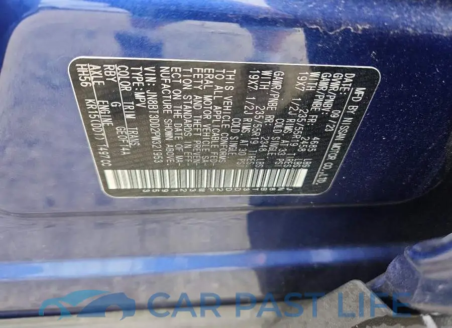 JN8BT3DD2PW321953# 13