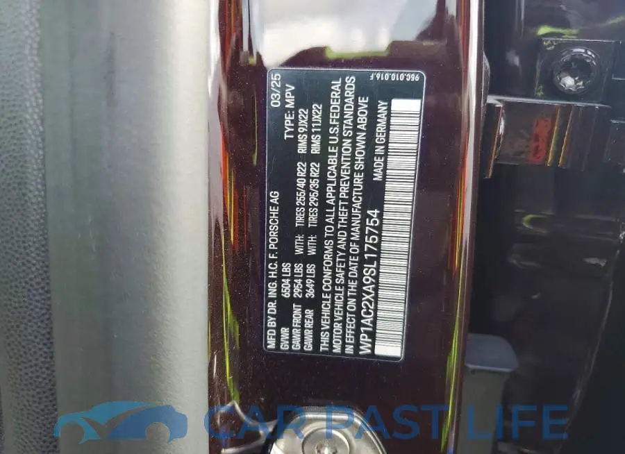 WP1AC2XA9SL175754# 13