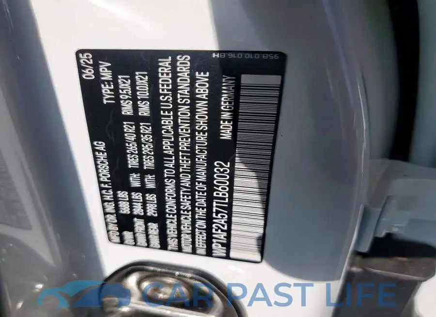 WP1AF2A57TLB60032# 13