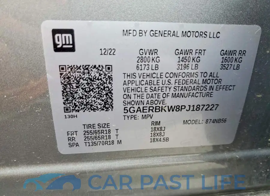 5GAERBKW8PJ187227# 14