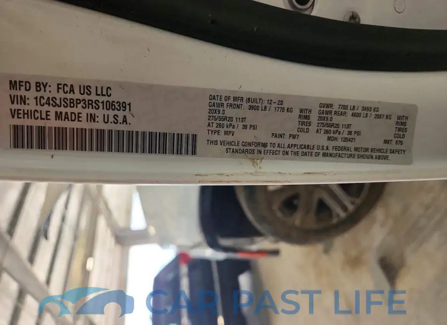 1C4SJSBP3RS106391# 13