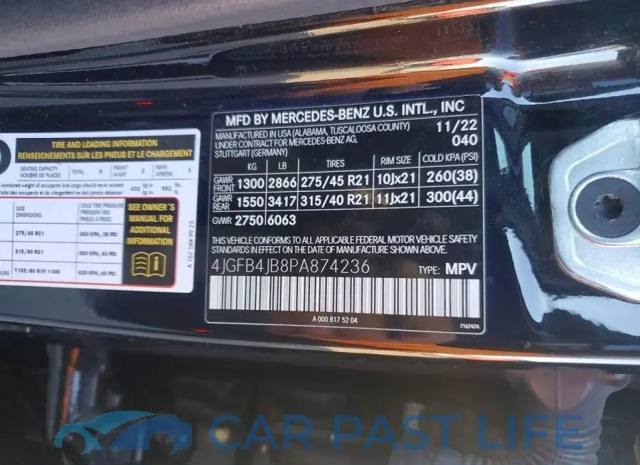 4JGFB4JB8PA874236# 13