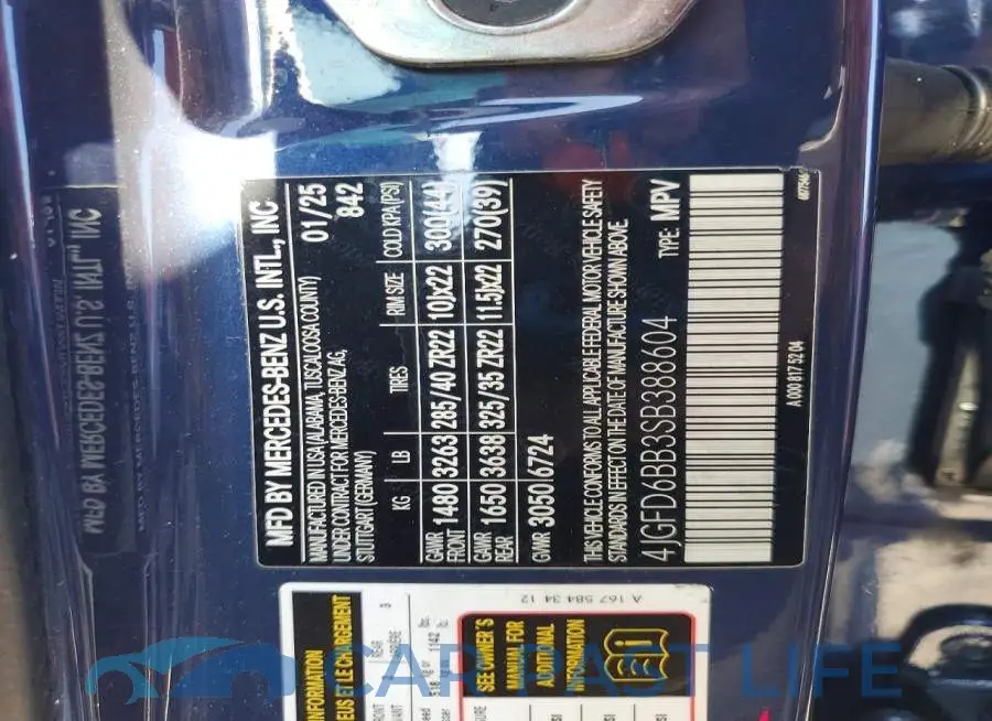 4JGFD6BB3SB388604# 13