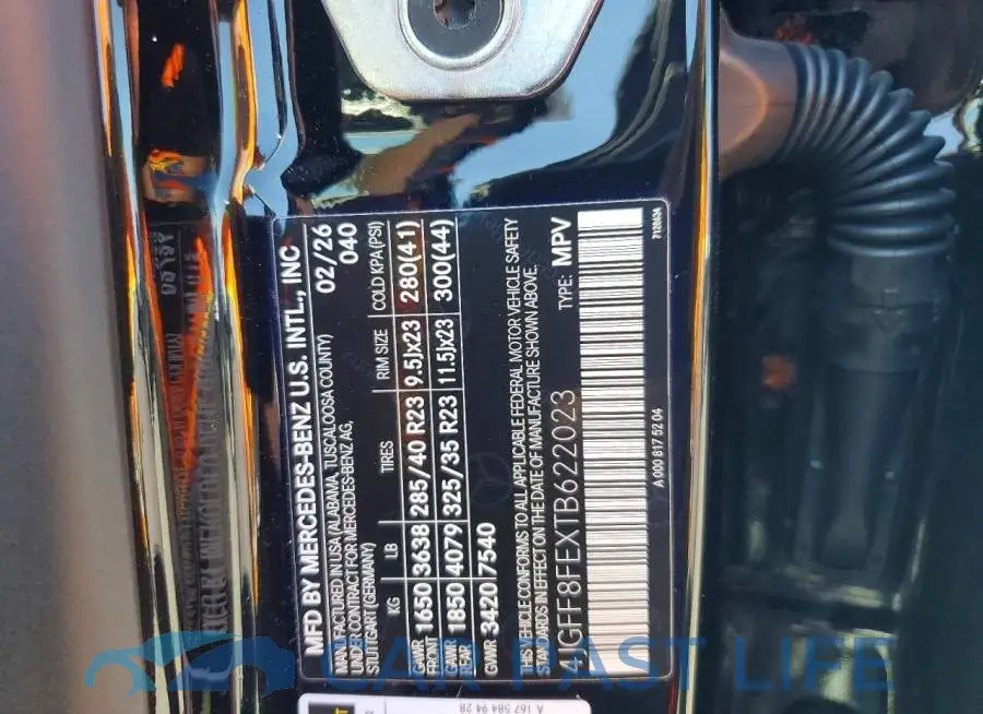 4JGFF8FEXTB622023# 13