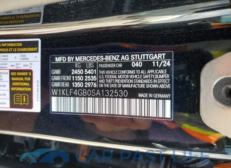 W1KLF4GB0SA132530# 13