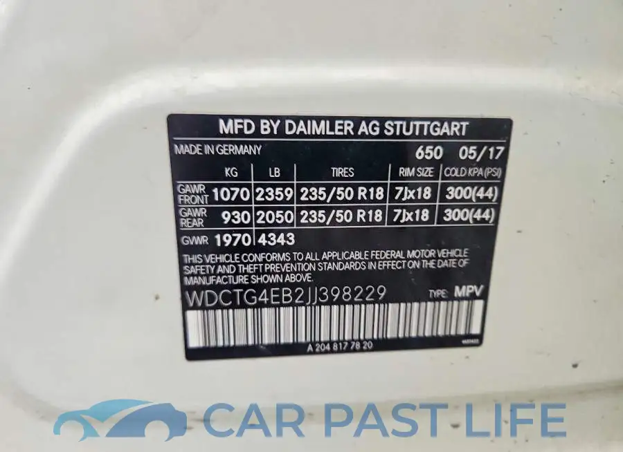 WDCTG4EB2JJ398229# 12