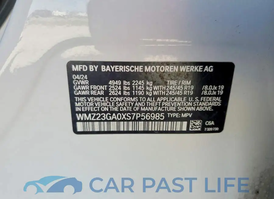 WMZ23GA0XS7P56985# 12