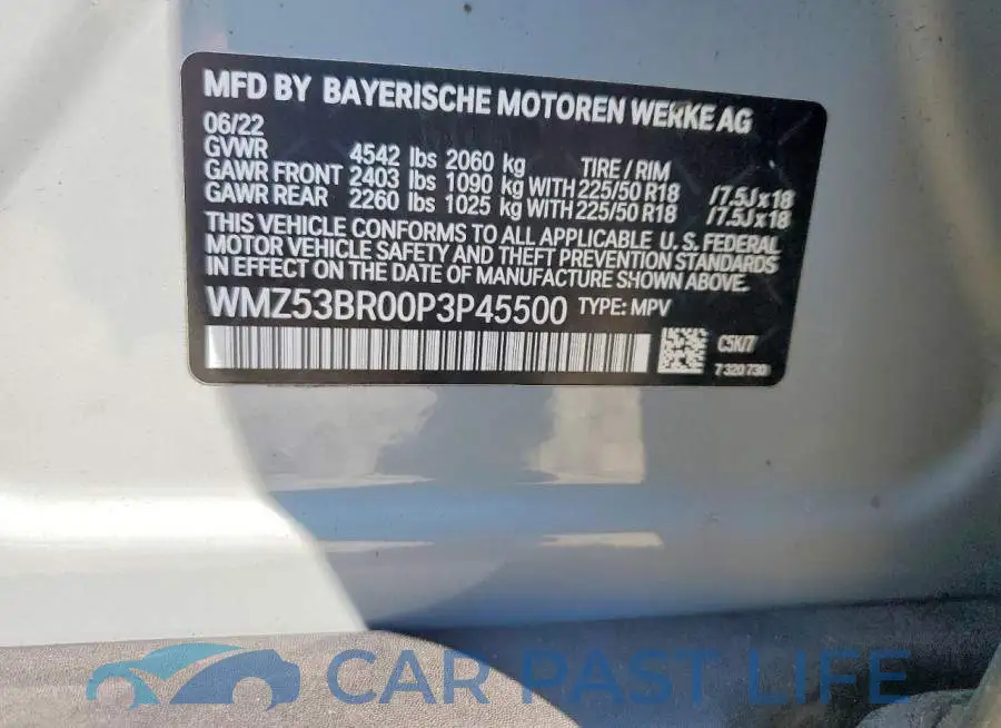 WMZ53BR00P3P45500# 12