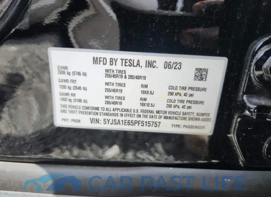5YJSA1E65PF515757# 12
