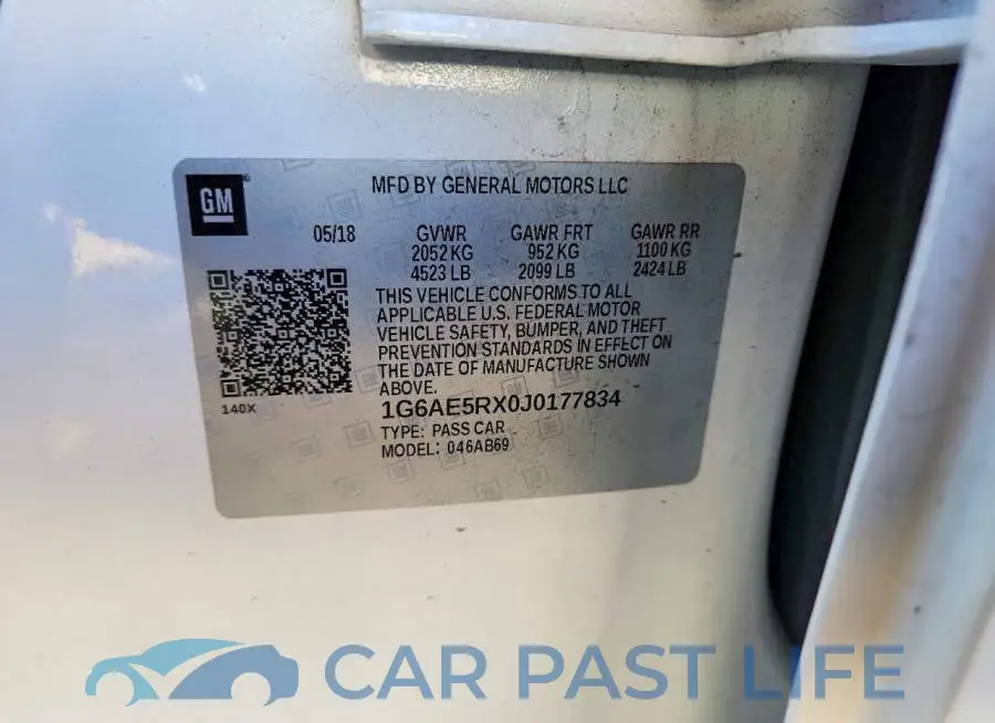 1G6AE5RX0J0177834# 12