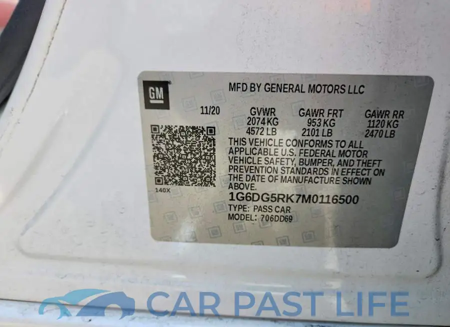 1G6DG5RK7M0116500# 12