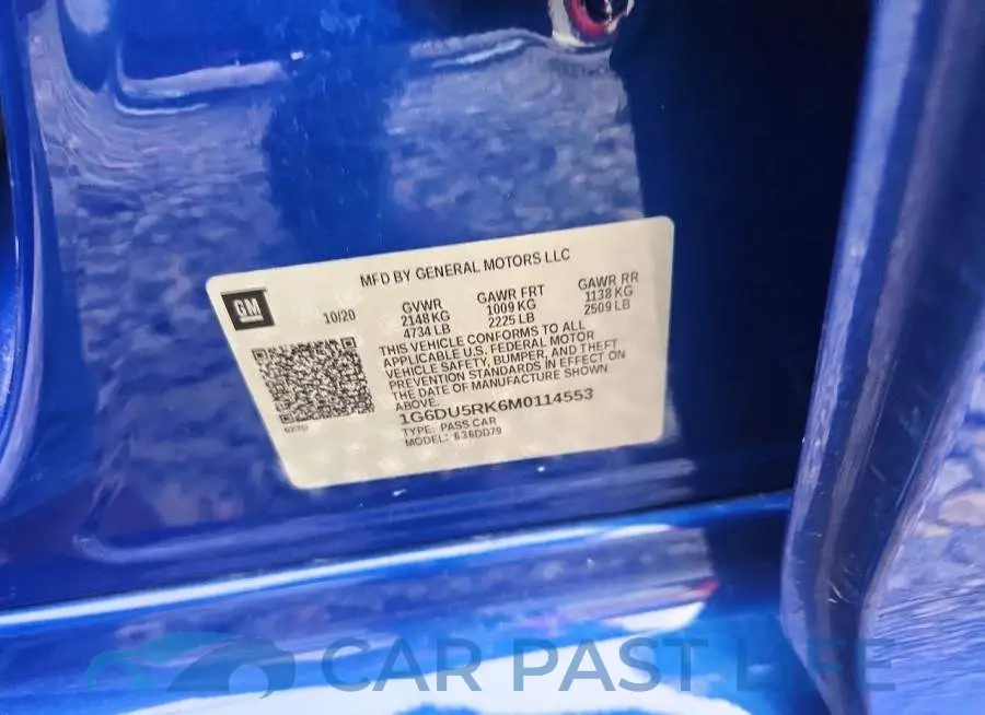 1G6DU5RK6M0114553# 12