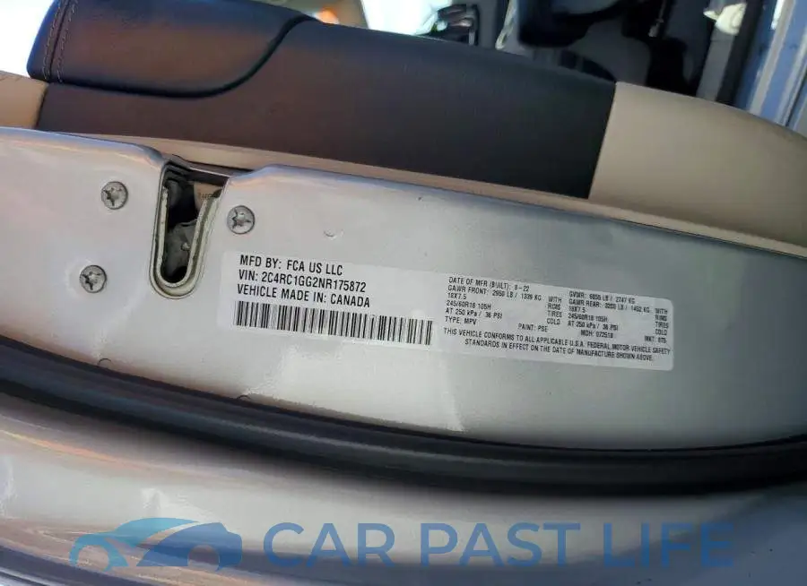 2C4RC1GG2NR175872# 13