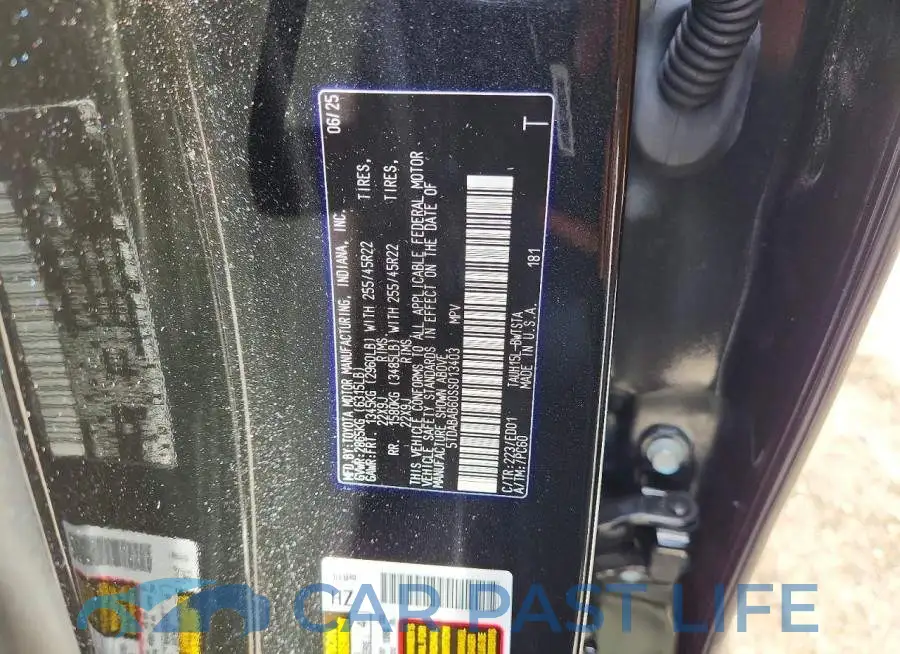 5TDABAB60SS013403# 13