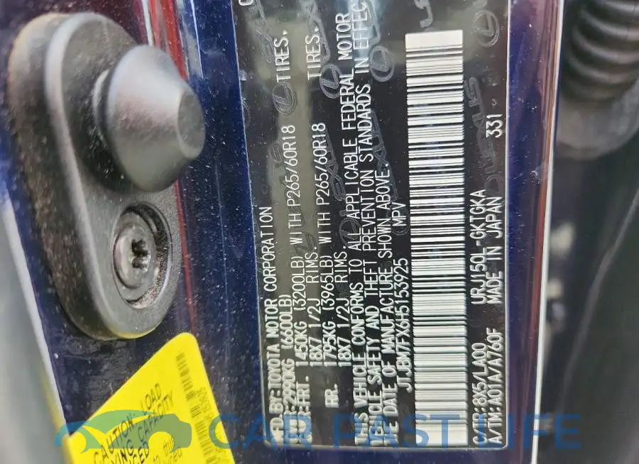 JTJBM7FX6H5153925# 13