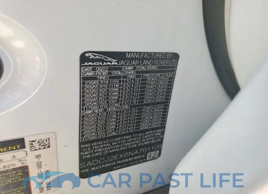 SADCJ2EX6NA701109# 14