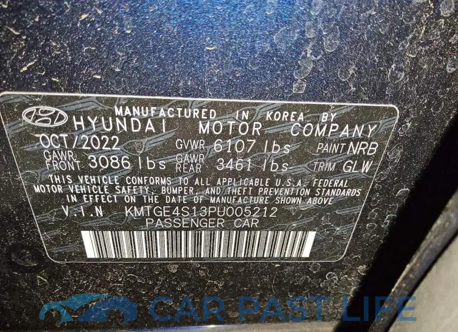 KMTGE4S13PU005212# 12