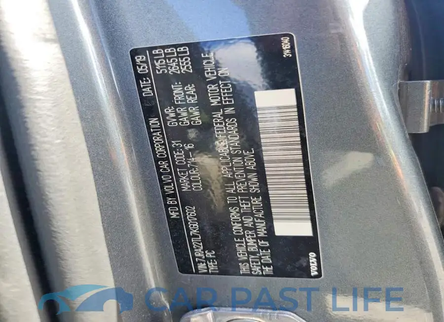 7JRA22TL7KG017602# 12