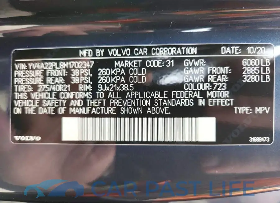 YV4A22PL8M1702347# 14