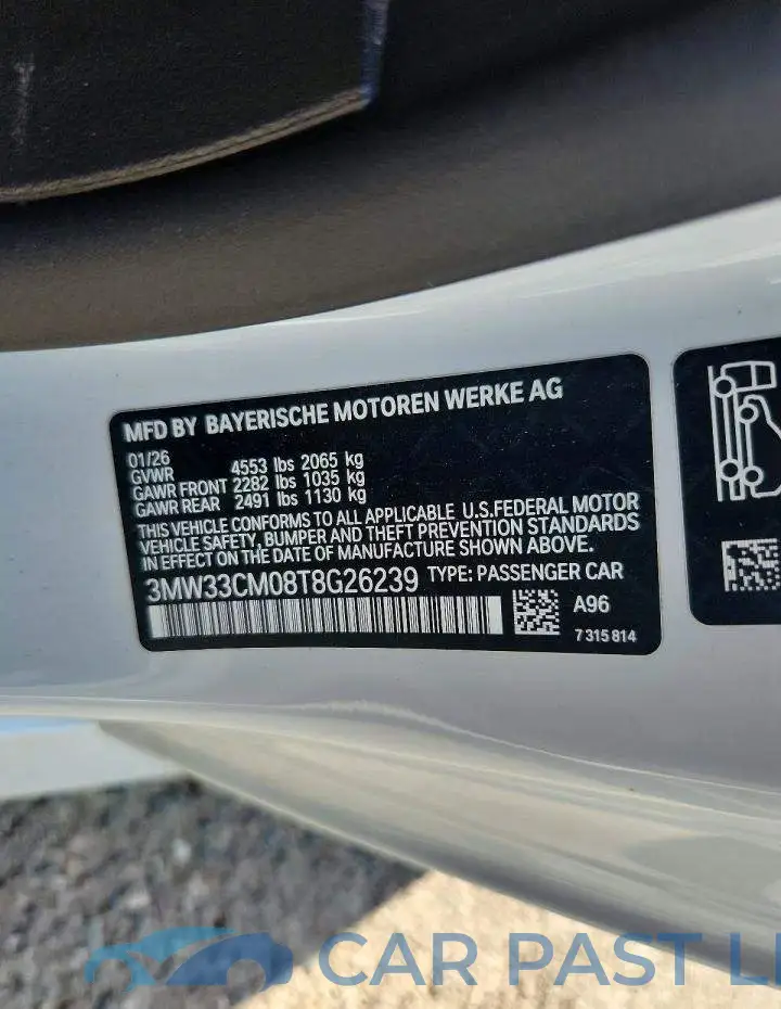 3MW33CM08T8G26239# 12