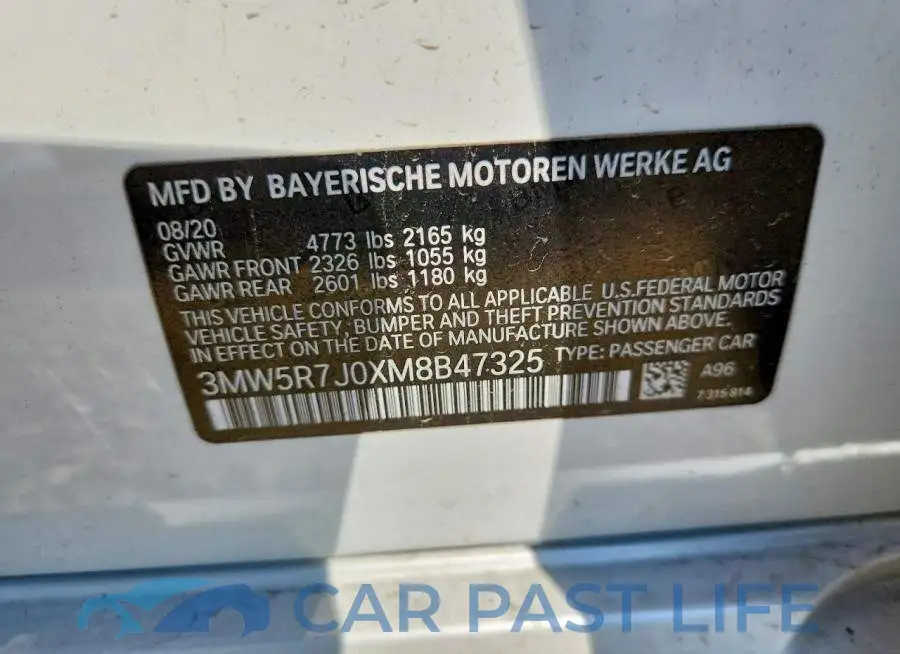 3MW5R7J0XM8B47325# 12