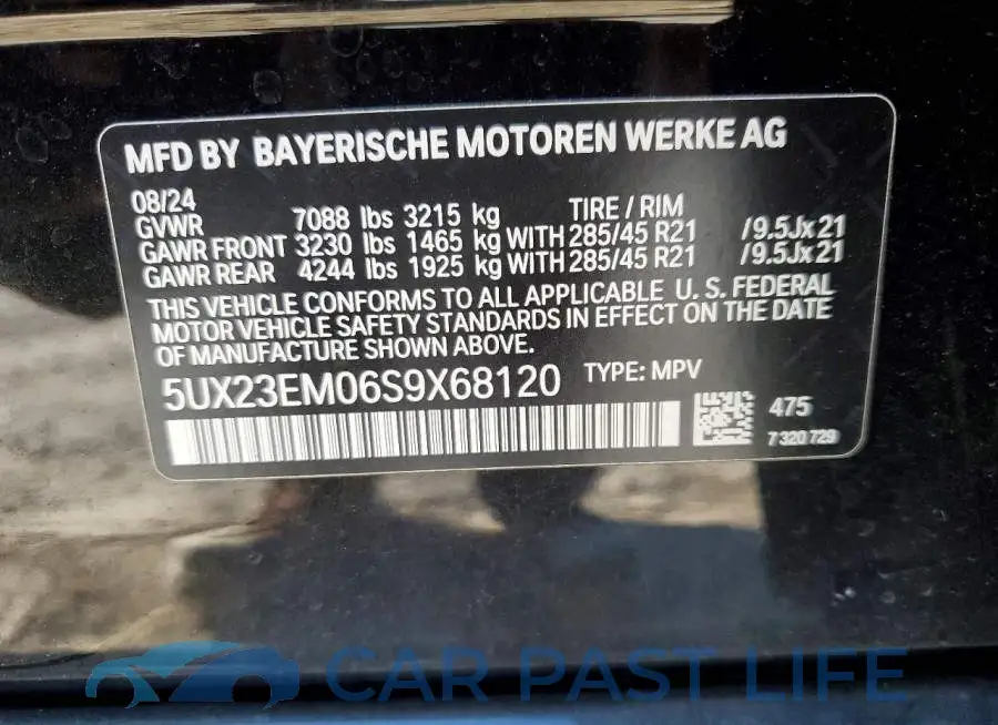 5UX23EM06S9X68120# 14