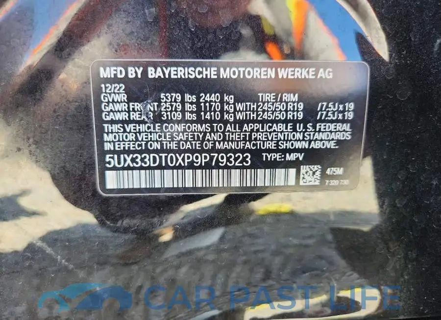 5UX33DT0XP9P79323# 14