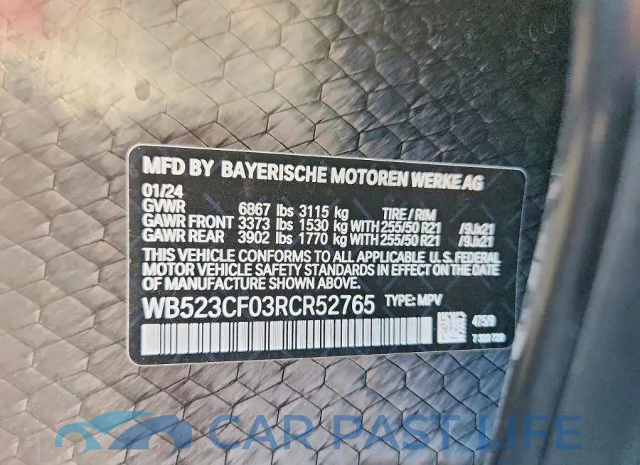 WB523CF03RCR52765# 13