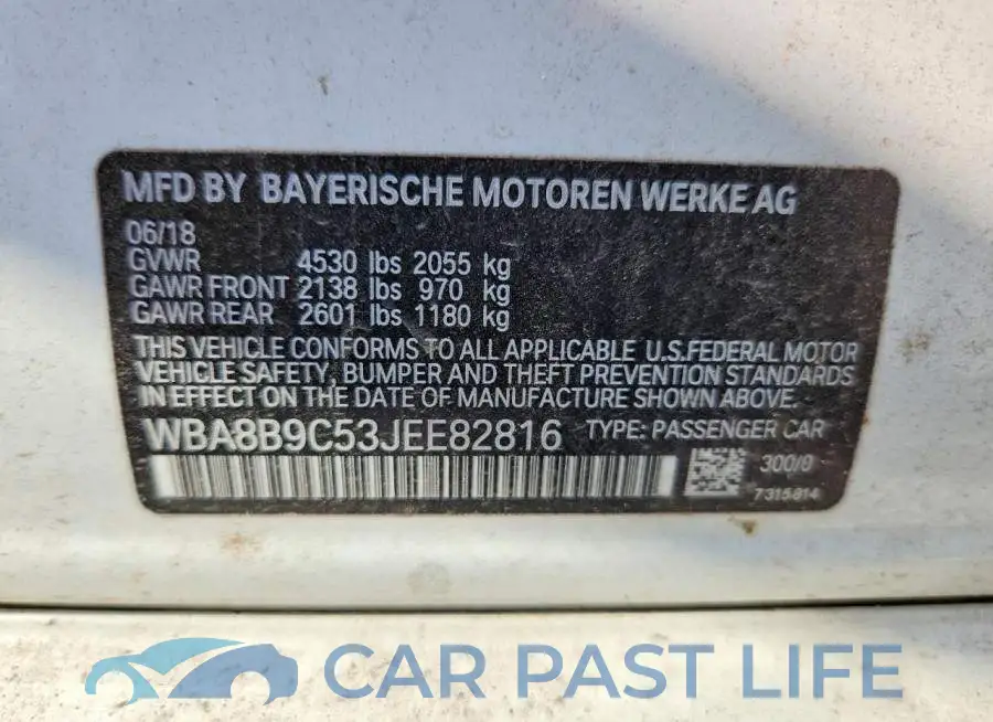 WBA8B9C53JEE82816# 12