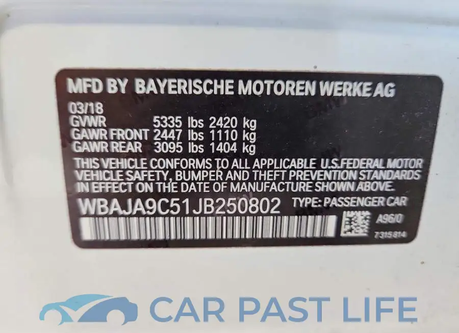 WBAJA9C51JB250802# 13