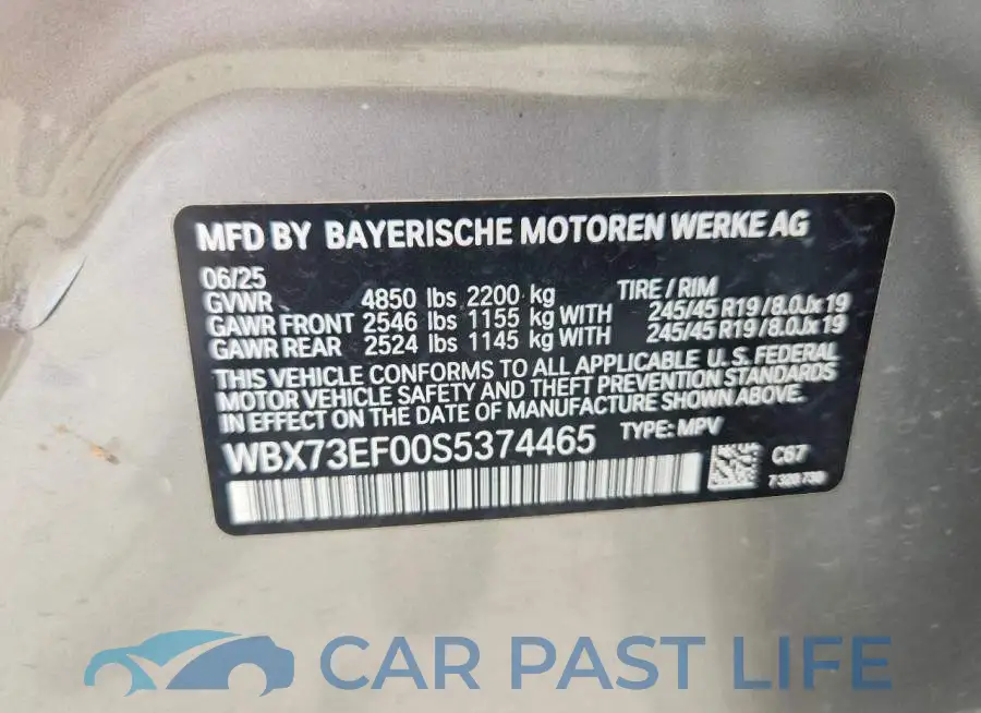 WBX73EF00S5374465# 13