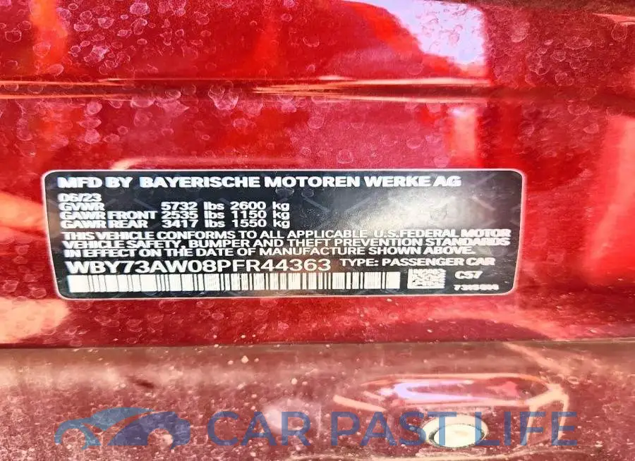 WBY73AW08PFR44363# 12