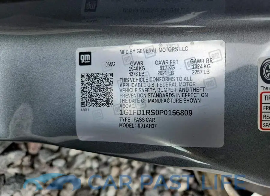 1G1FD1RS0P0156809# 12