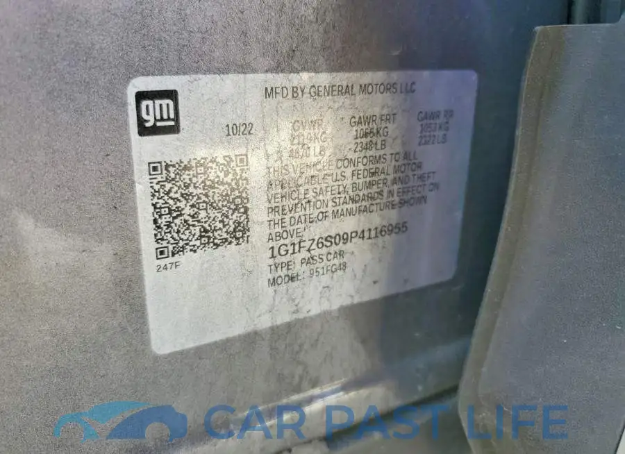 1G1FZ6S09P4116955# 13