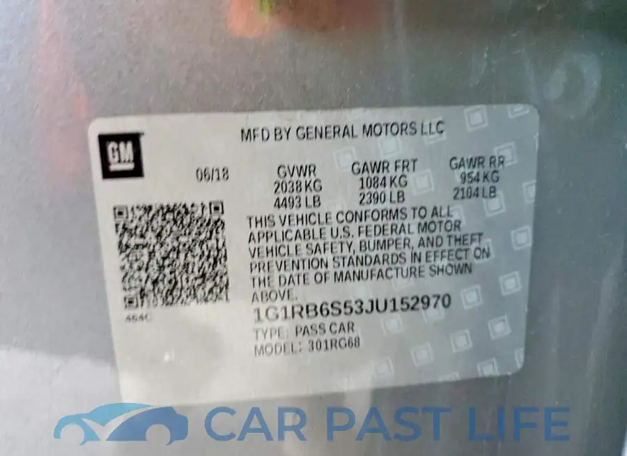 1G1RB6S53JU152970# 12