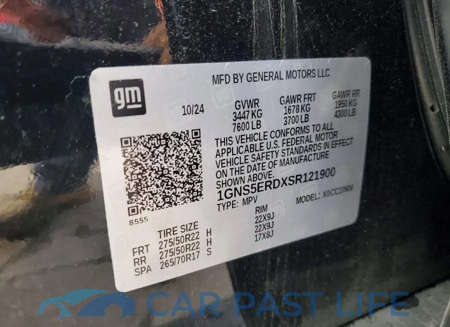 1GNS5ERDXSR121900# 13