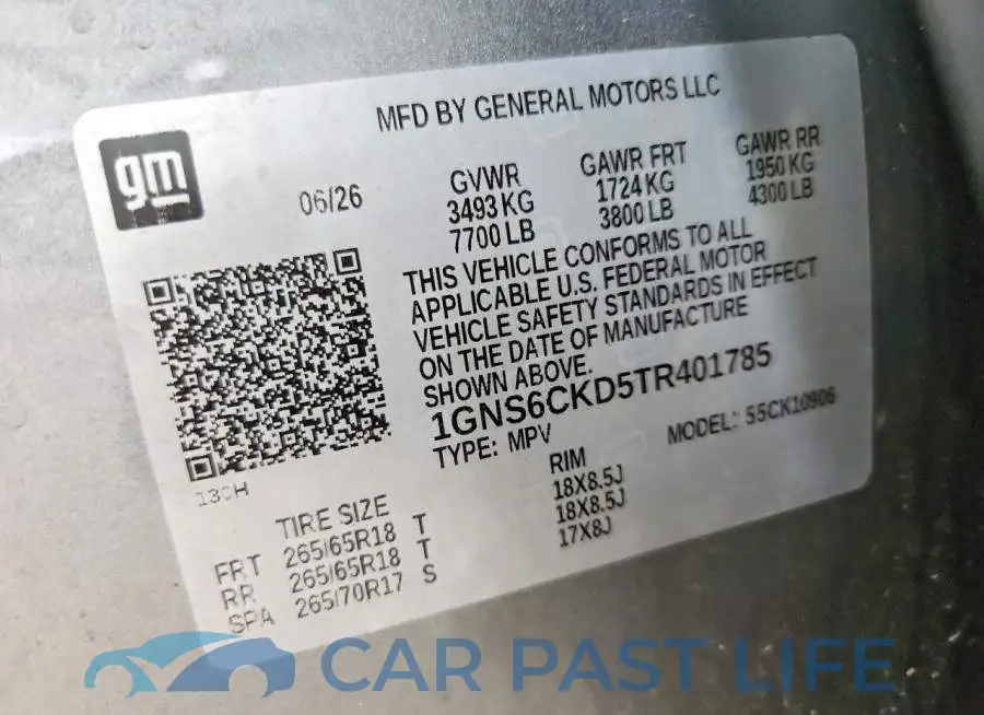 1GNS6CKD5TR401785# 13