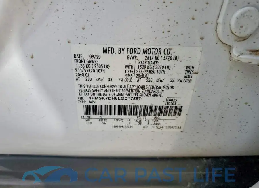 1FMSK7DH6LGD17557# 13