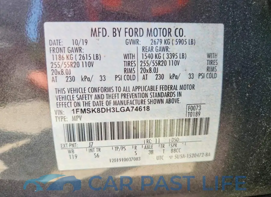 1FMSK8DH3LGA74618# 13
